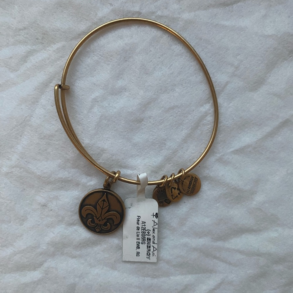 Brand New Alex and Ani - fleur-de-lis bracelet